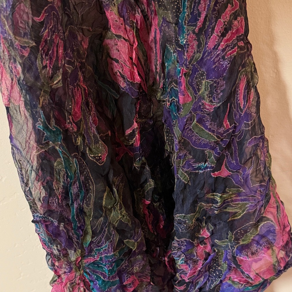 Multicolor Textured Scarf - Picture 7 of 7